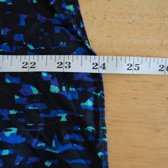 Boden Silk Blend Top UK 12 US 8 Abstract Blue Print Viscose Silk Blouse - Picture 7 of 8